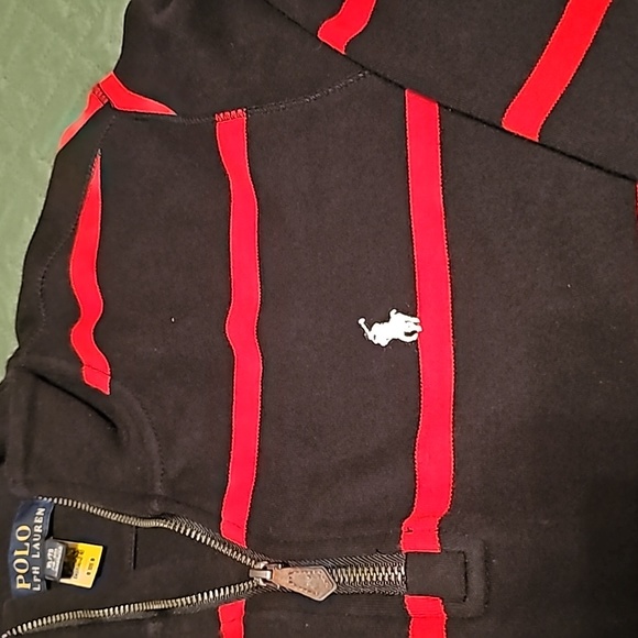 Boys Ralph Lauren Striped Cotton Interlock Pullover - Picture 2 of 3